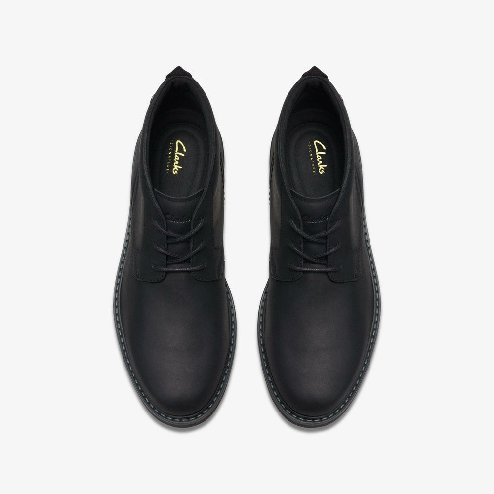 Newford Mid Black Leather