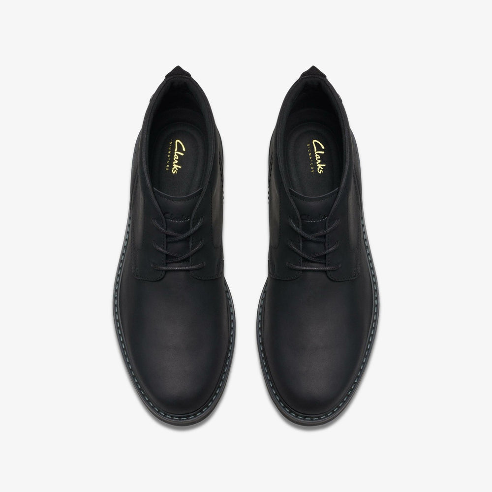 Newford Mid Black Leather