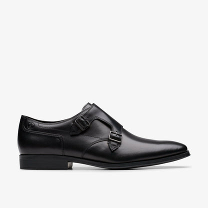 Paulton Monk Black Leather
