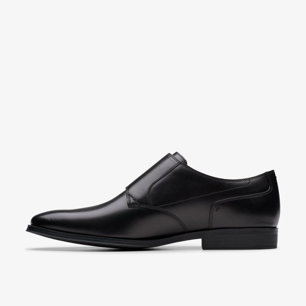 Paulton Monk Black Leather