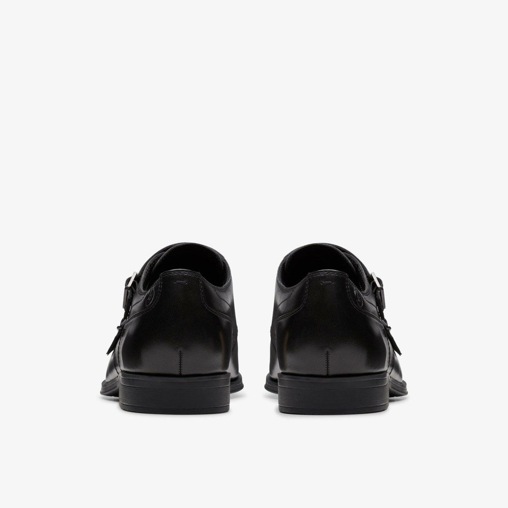 Paulton Monk Black Leather