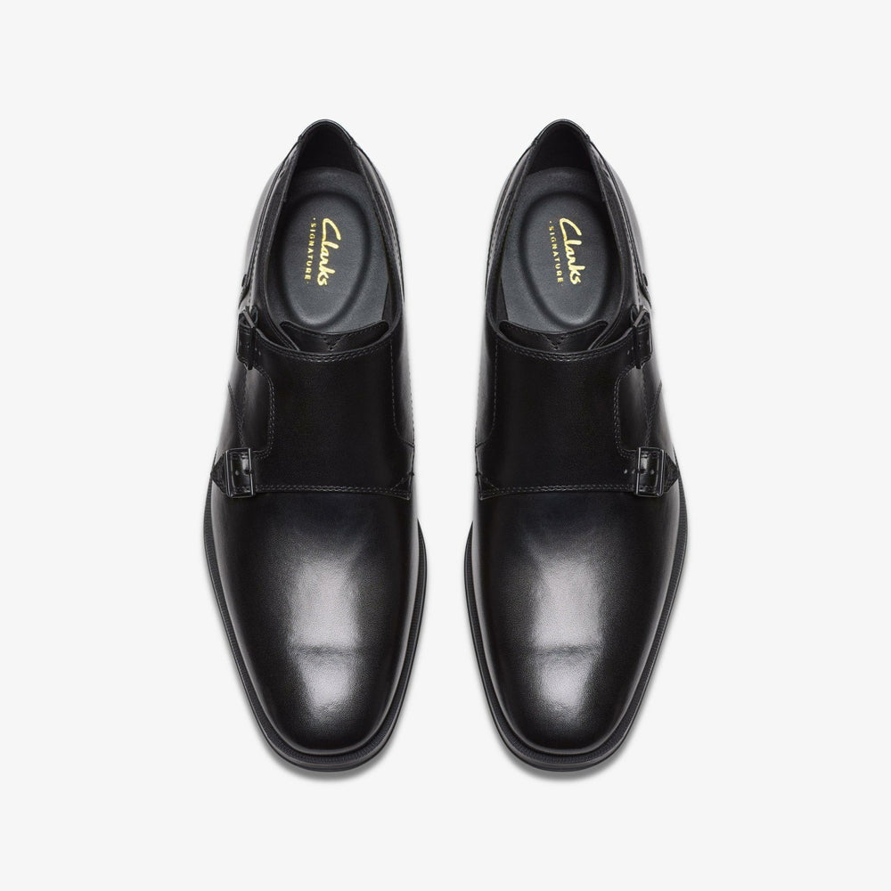Paulton Monk Black Leather