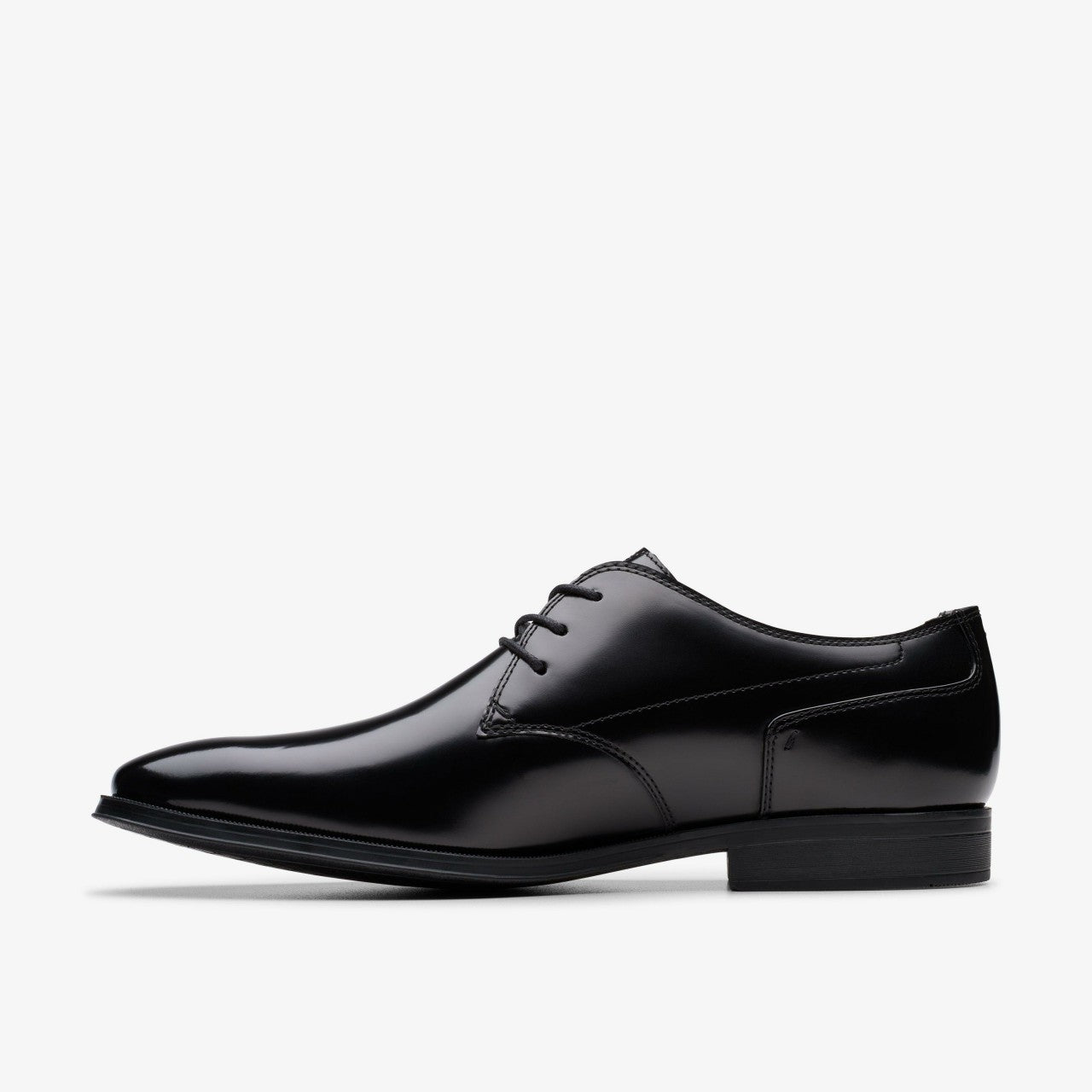 Paulton Lace Black Hi Shine Leather