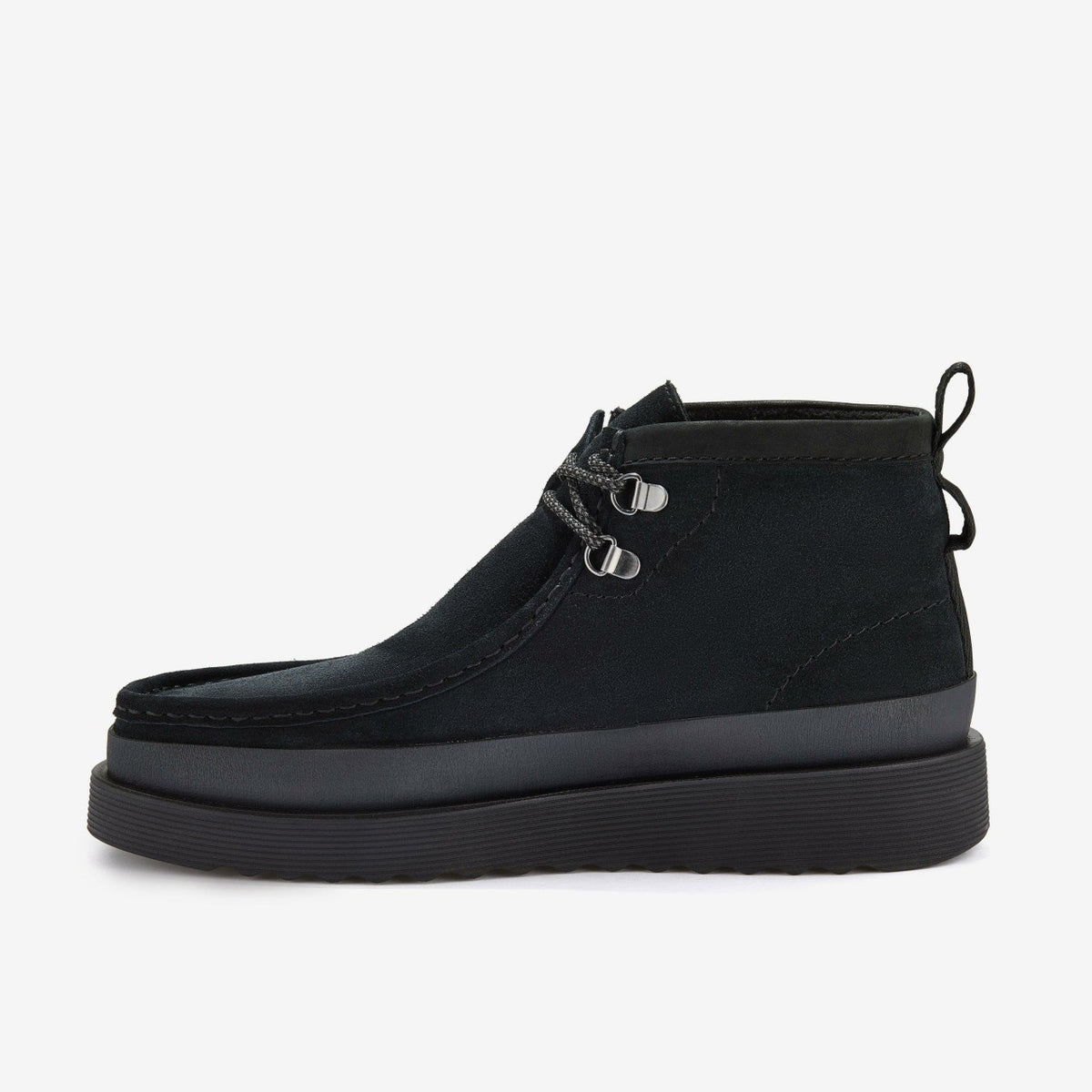 Wallabee FTR2 Hi Black Suede