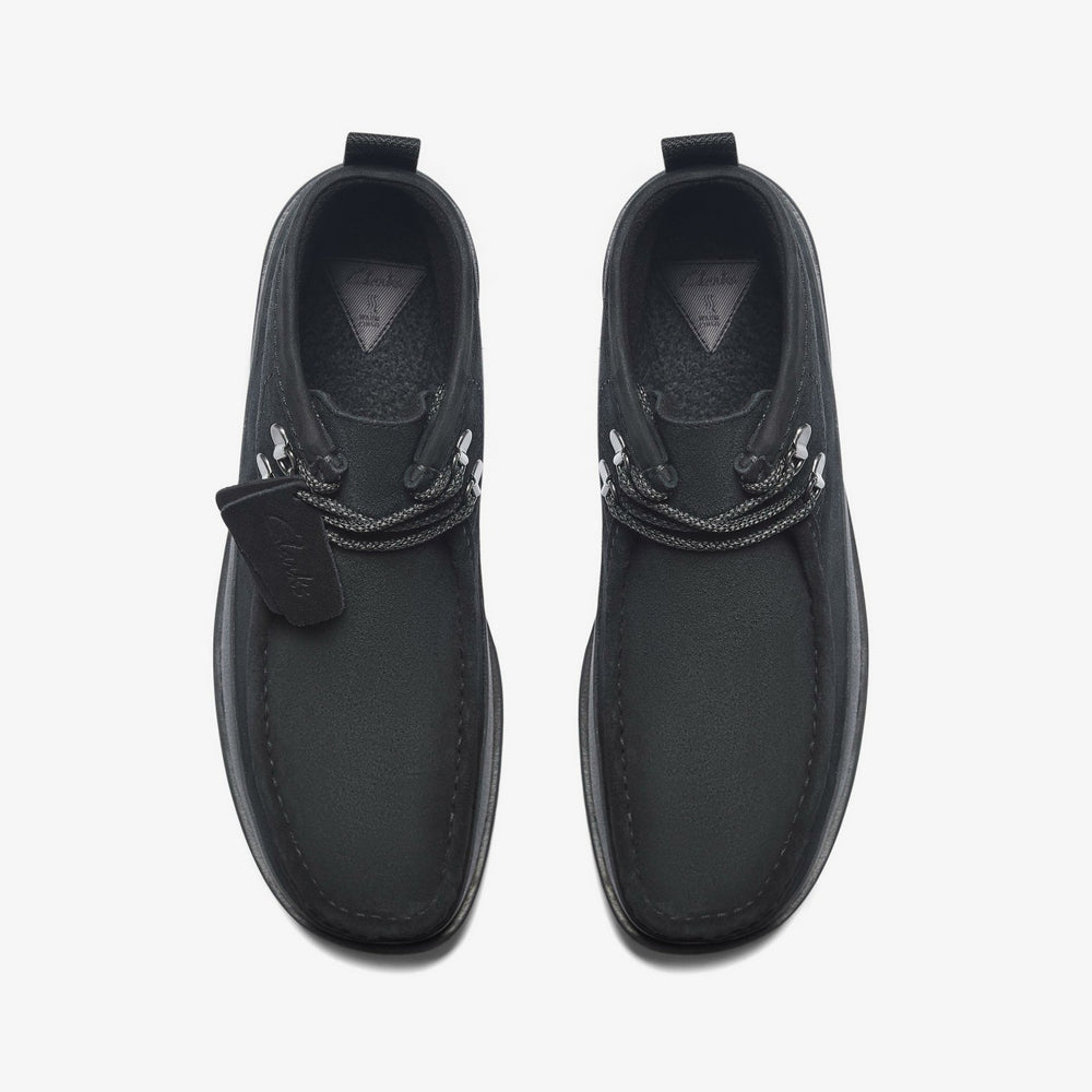 Wallabee FTR2 Hi Black Suede