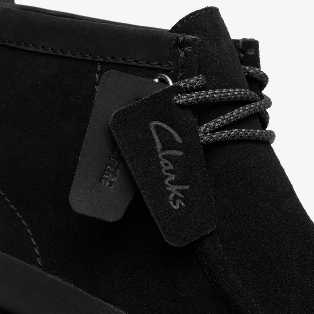 Wallabee FTR2 Hi Black Suede