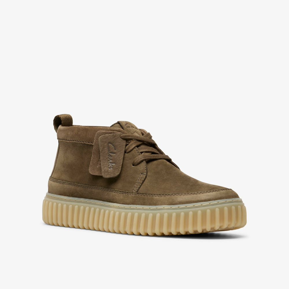 Torhill Lace Hi Khaki Nubuck