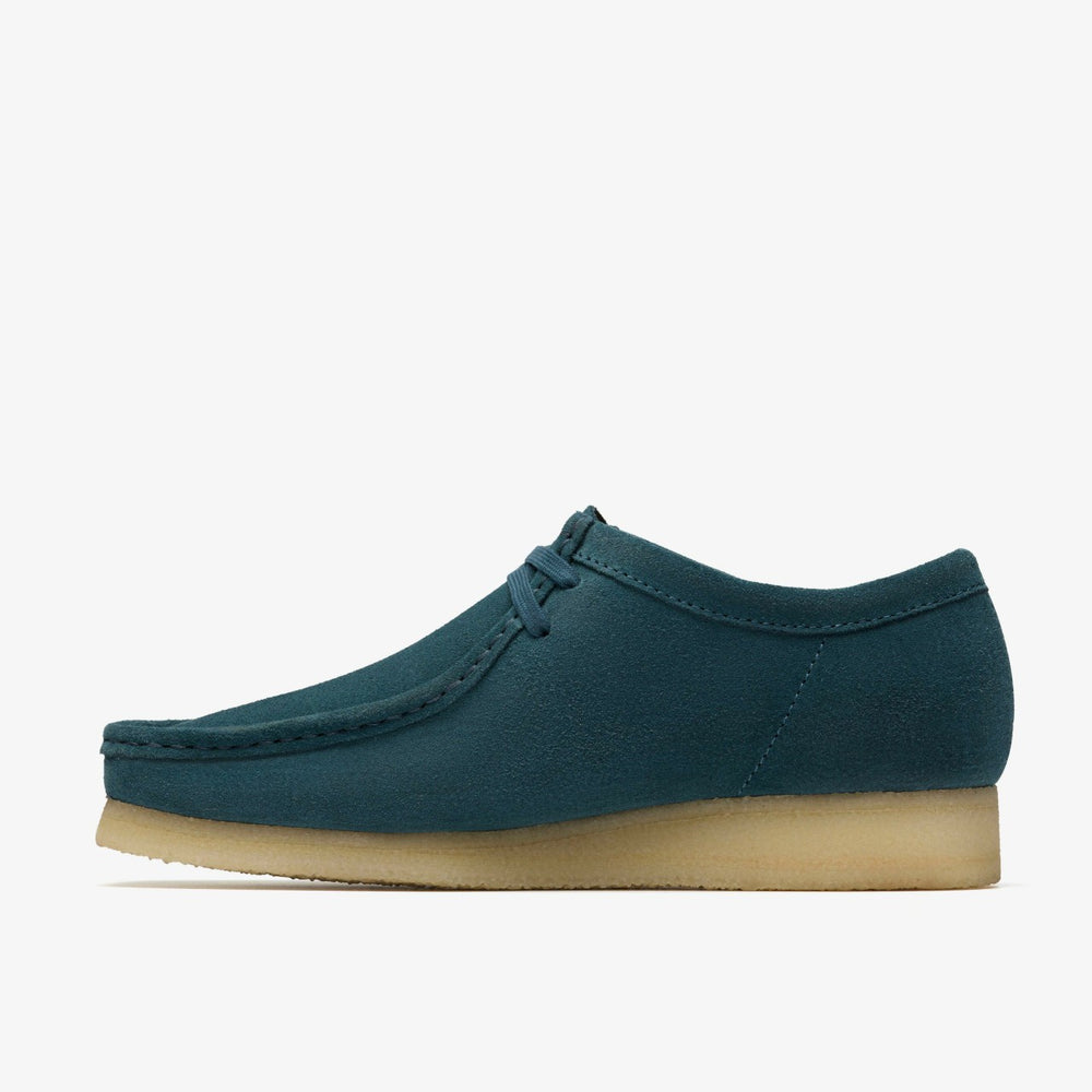 Wallabee Mid Blue Suede