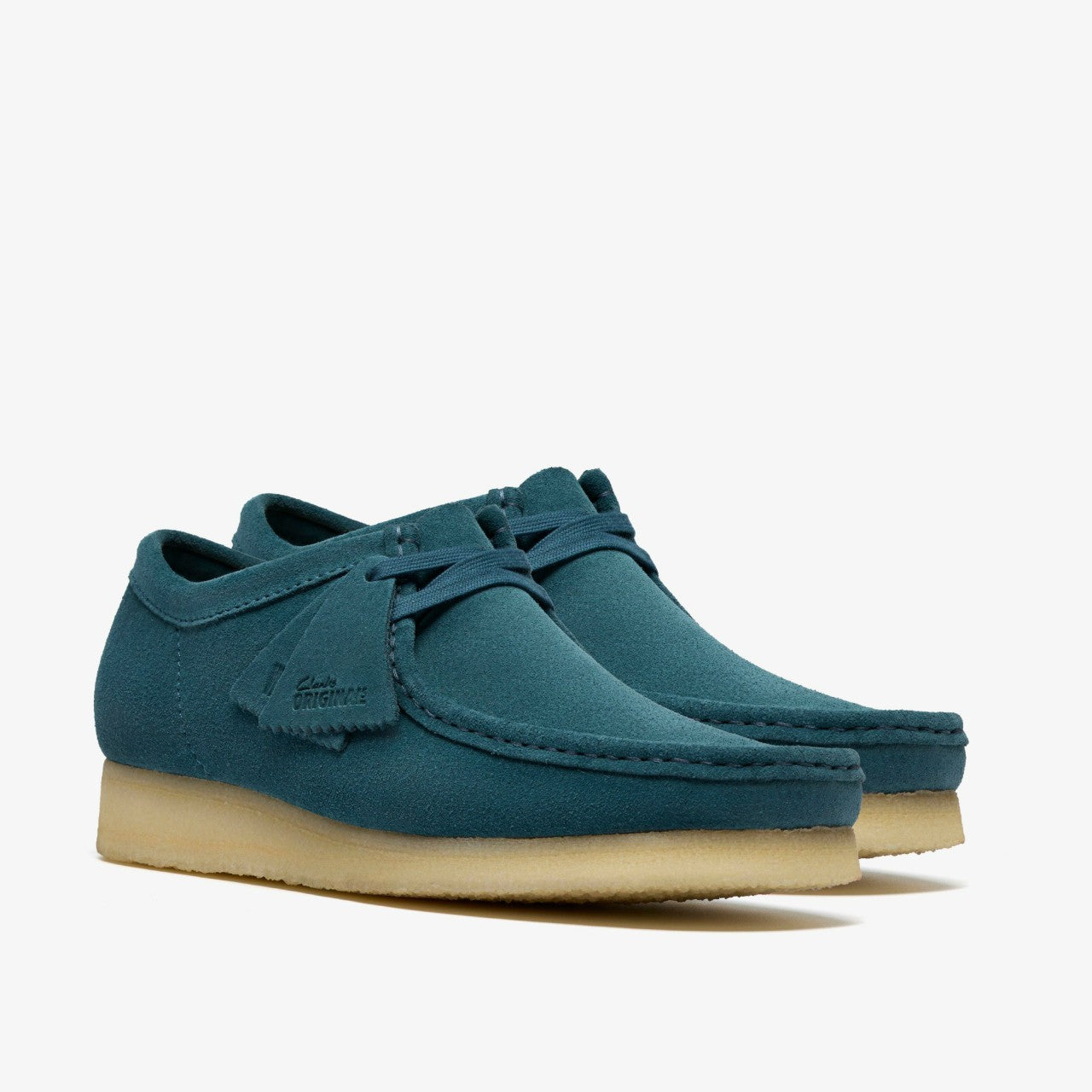 Wallabee Mid Blue Suede