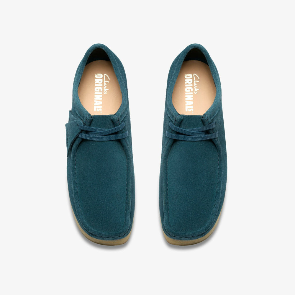 Wallabee Mid Blue Suede
