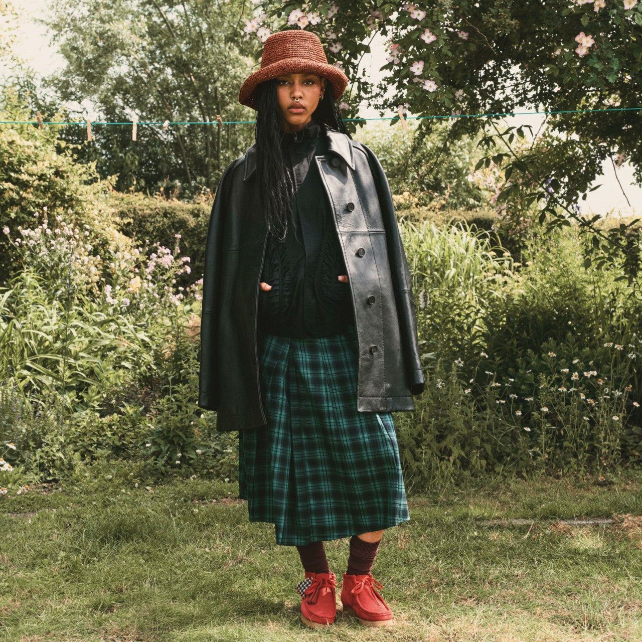 Wallabee Boot Red Suede