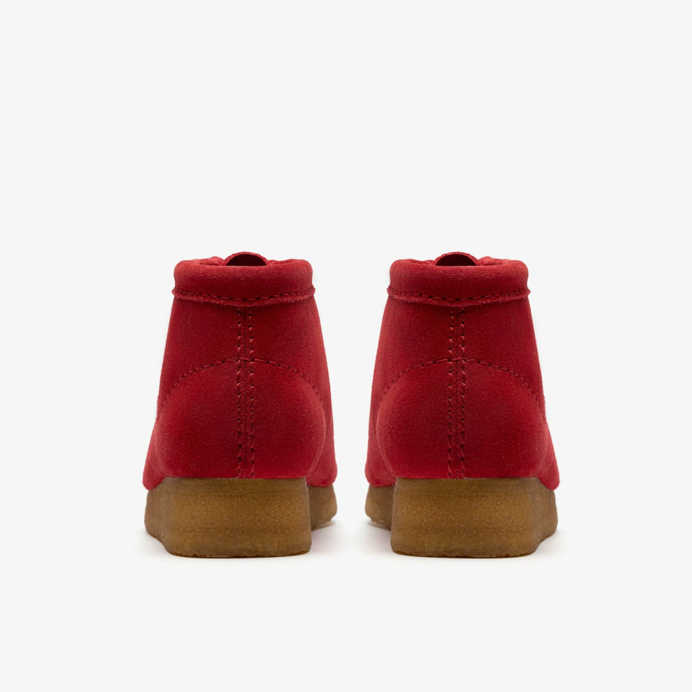 Wallabee Boot Red Suede