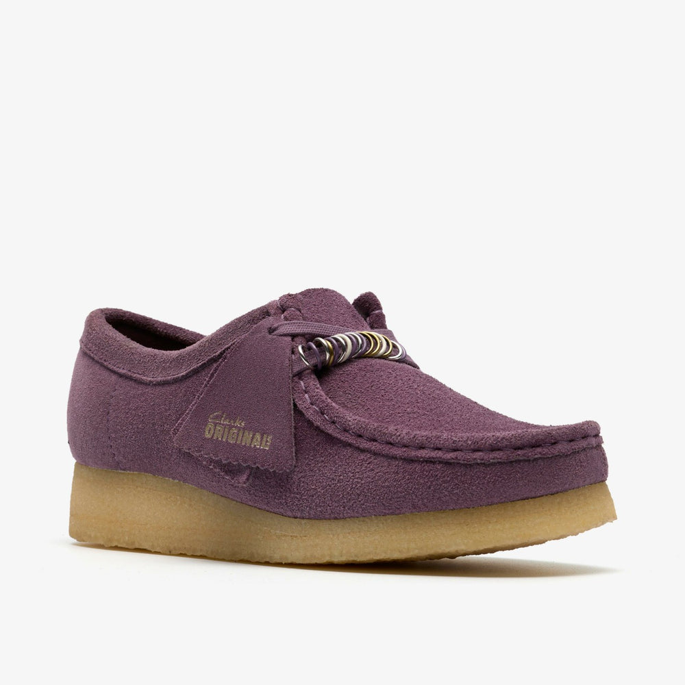 Wallabee Plum Suede
