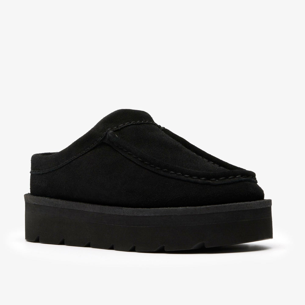 Meare Mule Black Suede Warmlined