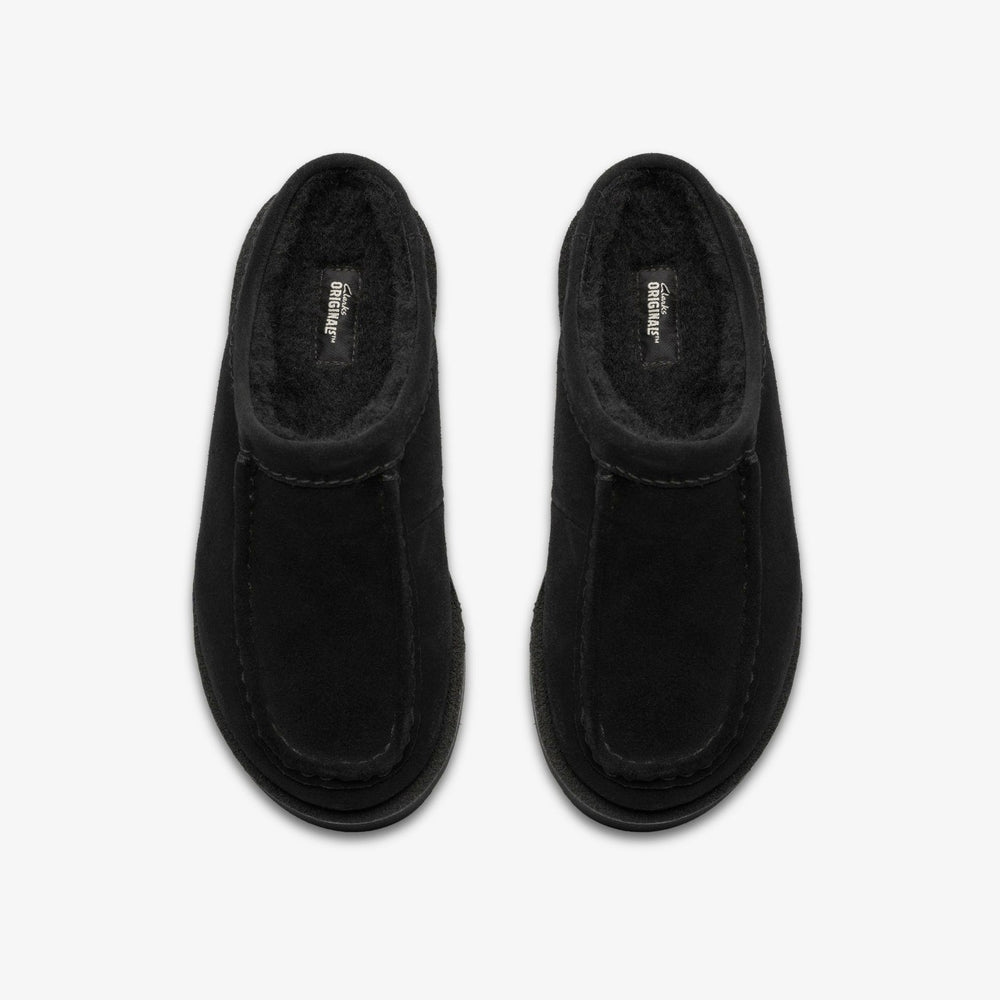Meare Mule Black Suede Warmlined