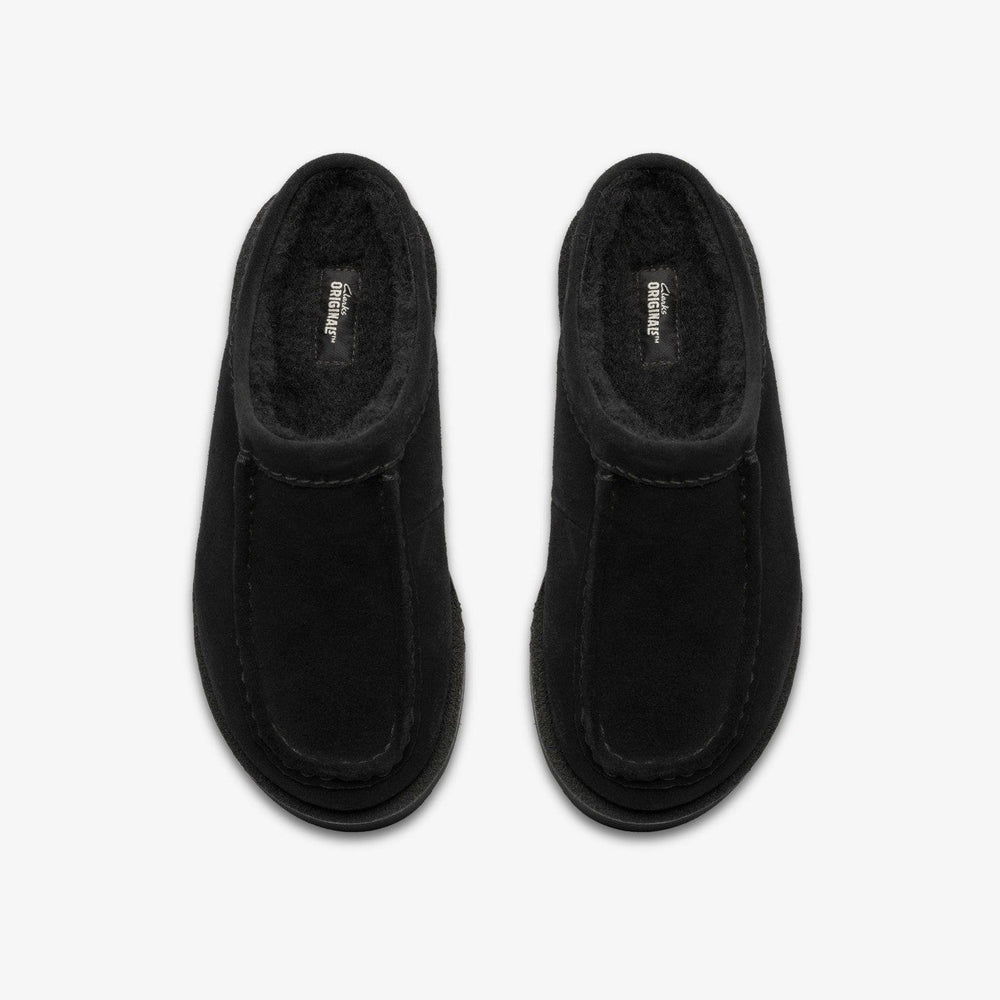 Meare Mule Black Suede Warmlined