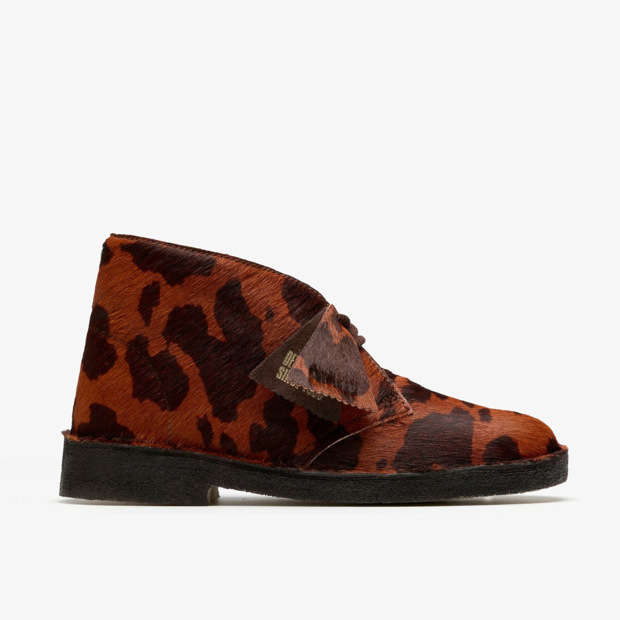 Desert Boot. Brown Cow Print