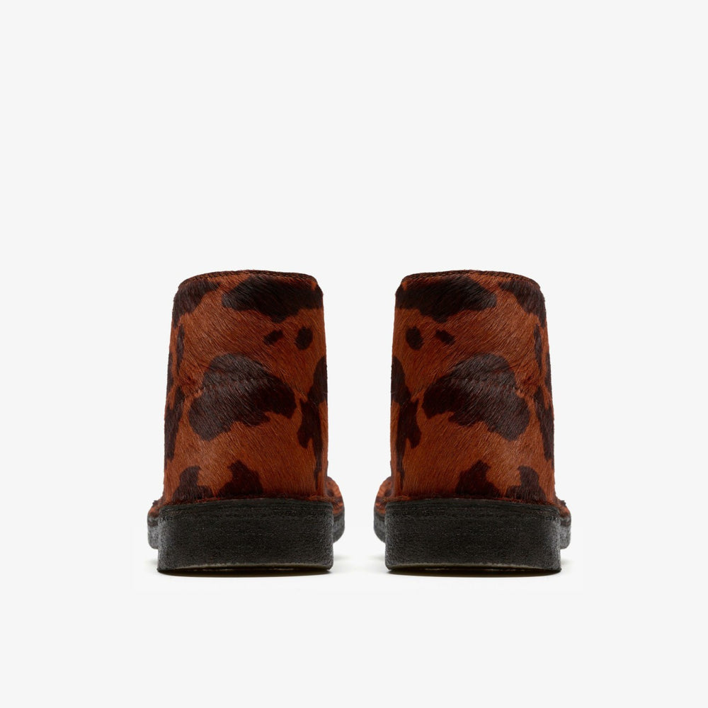 Desert Boot. Brown Cow Print