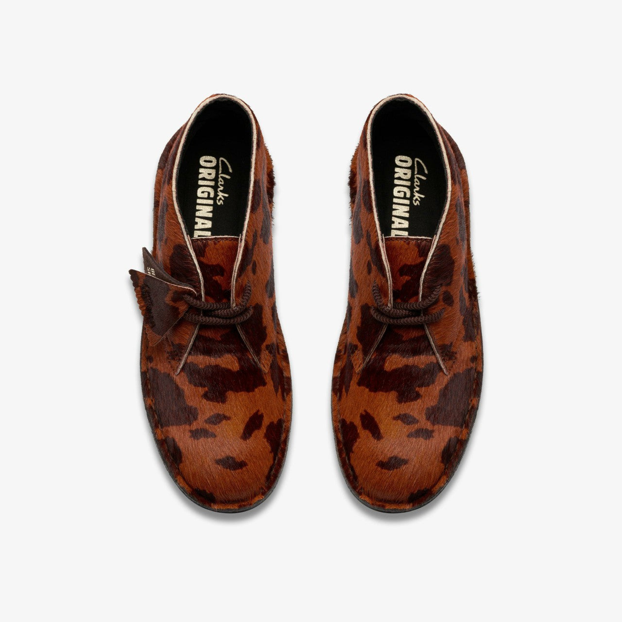 Desert Boot. Brown Cow Print