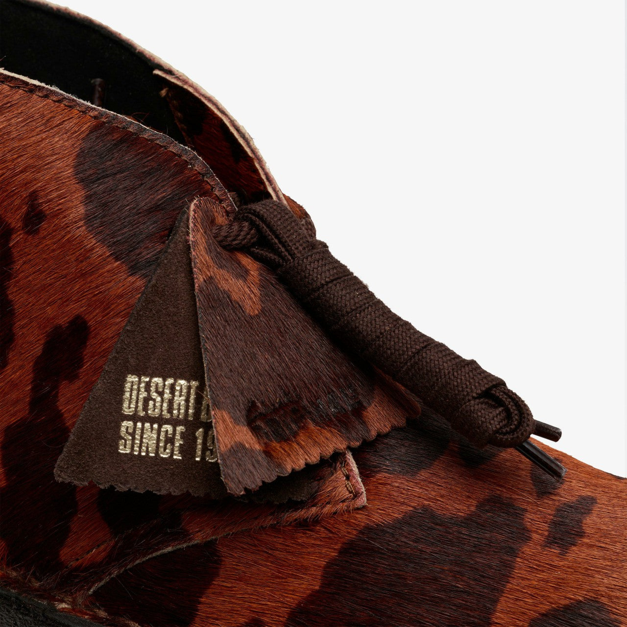 Desert Boot. Brown Cow Print