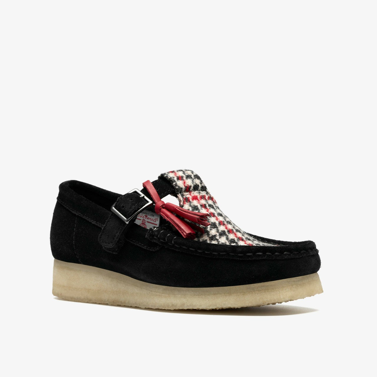 Wallabee T Bar Black Tweed Combination