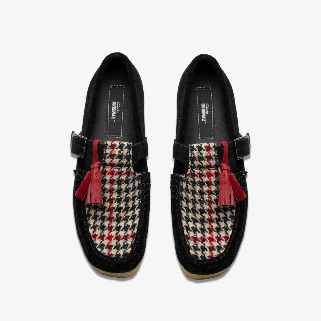 Wallabee T Bar Black Tweed Combination