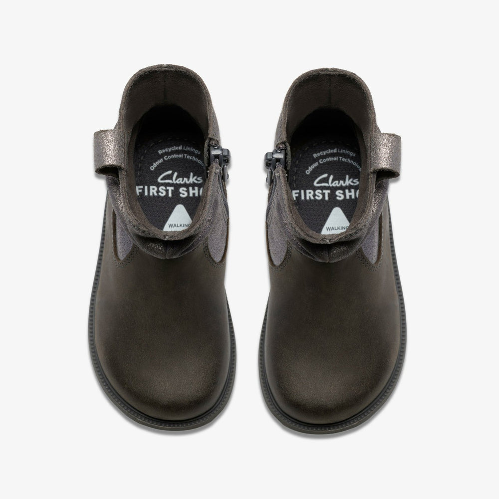 Oaklyn Top Toddler Pewter Suede