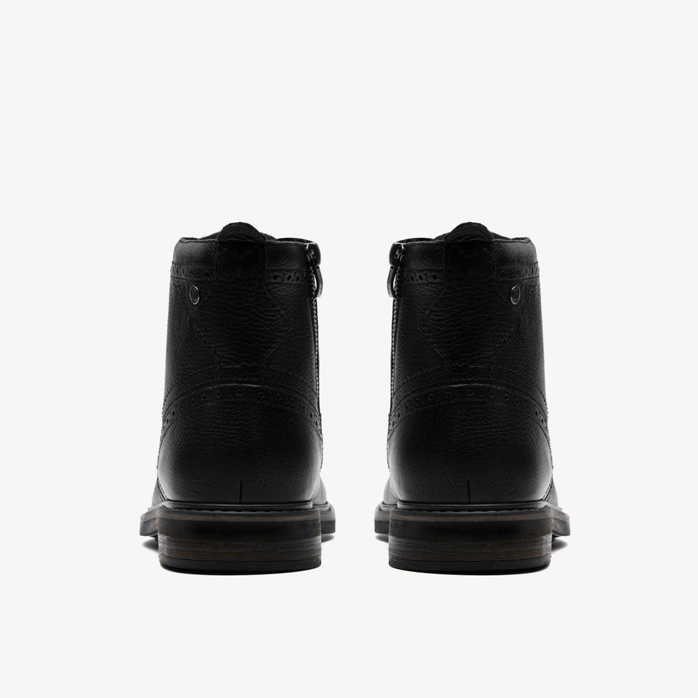 Newford Lace Boot Black Leather