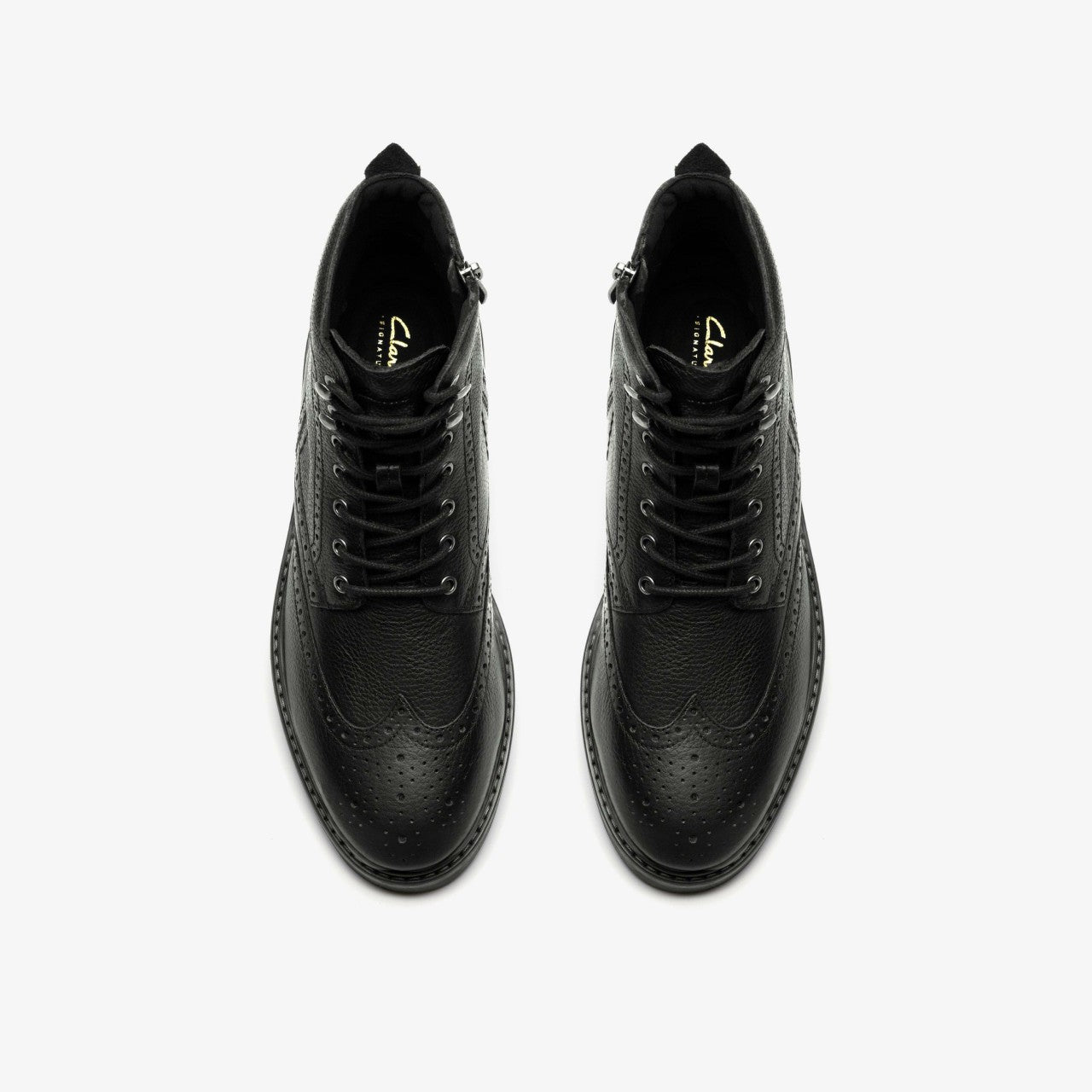 Newford Lace Boot Black Leather