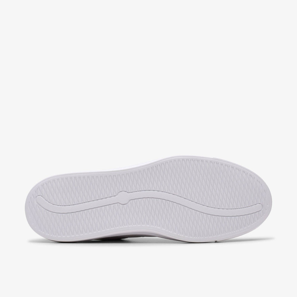 Makea Court White Leather