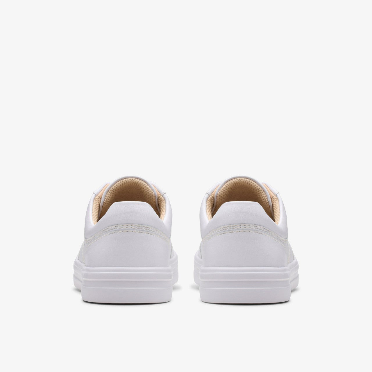 Makea Court White Leather