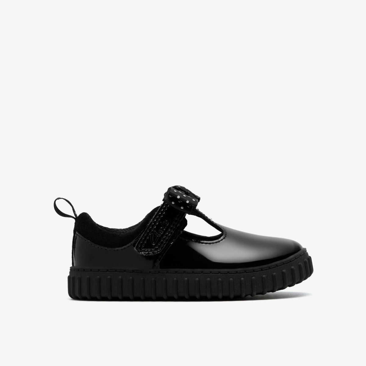 Cove Bow Toddler Black Patent