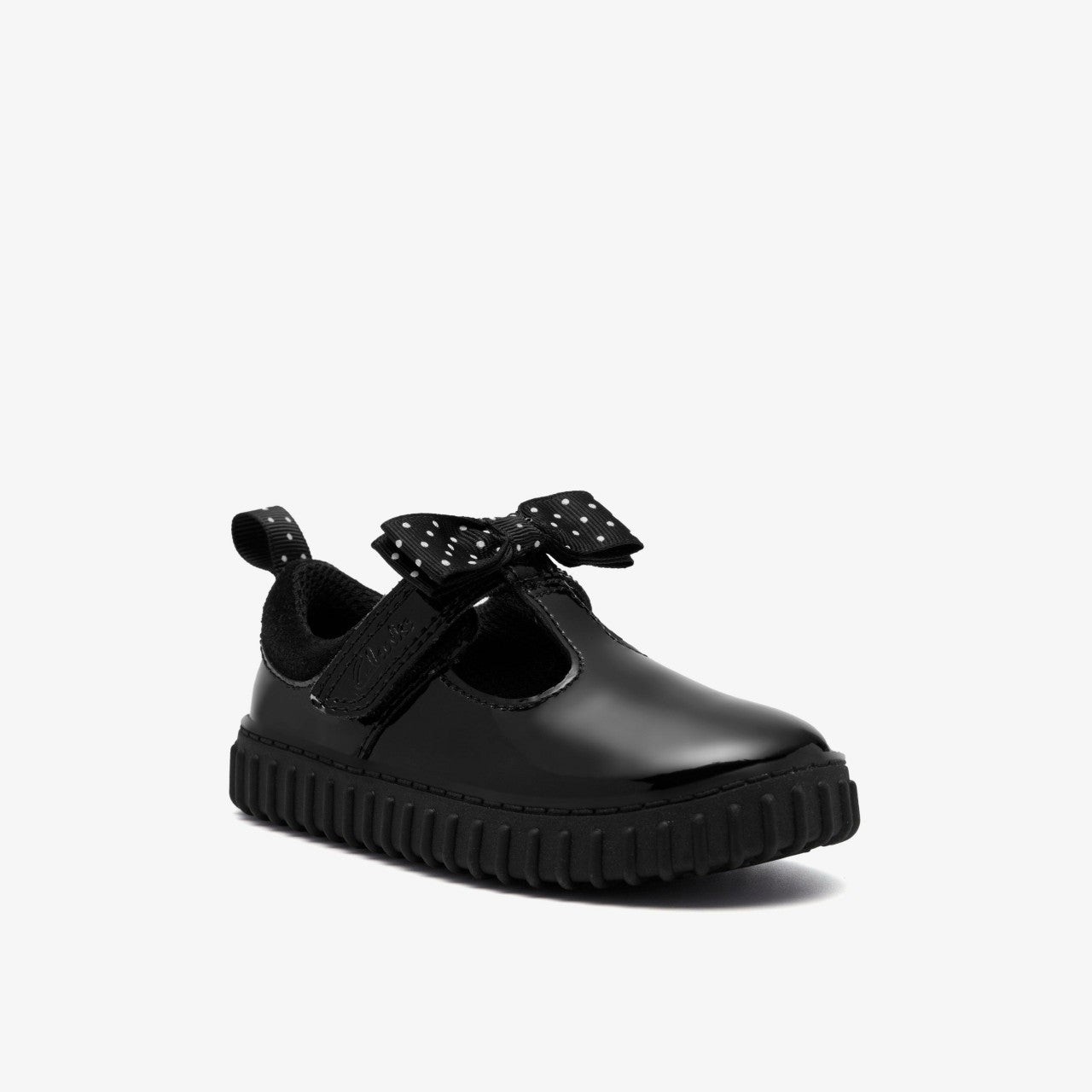 Cove Bow Toddler Black Patent