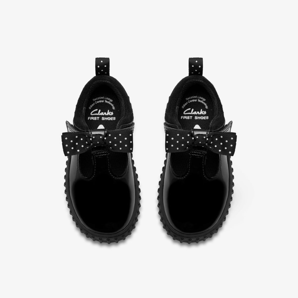 Cove Bow Toddler Black Patent