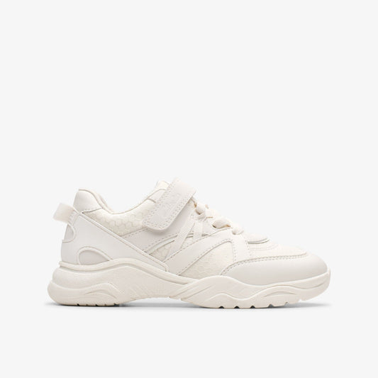 Feather Pace Kid White