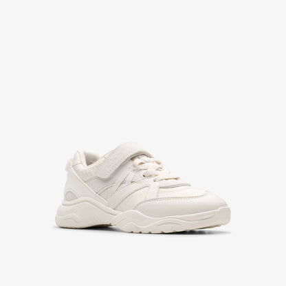 Feather Pace Kid White