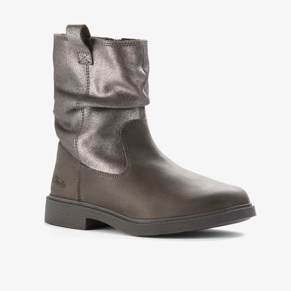 Oaklyn Top Kid Pewter Suede