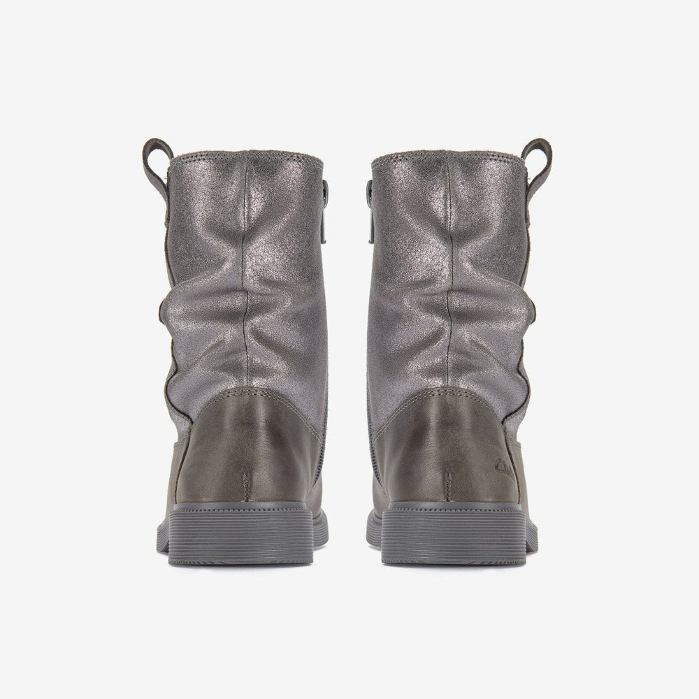 Oaklyn Top Kid Pewter Suede