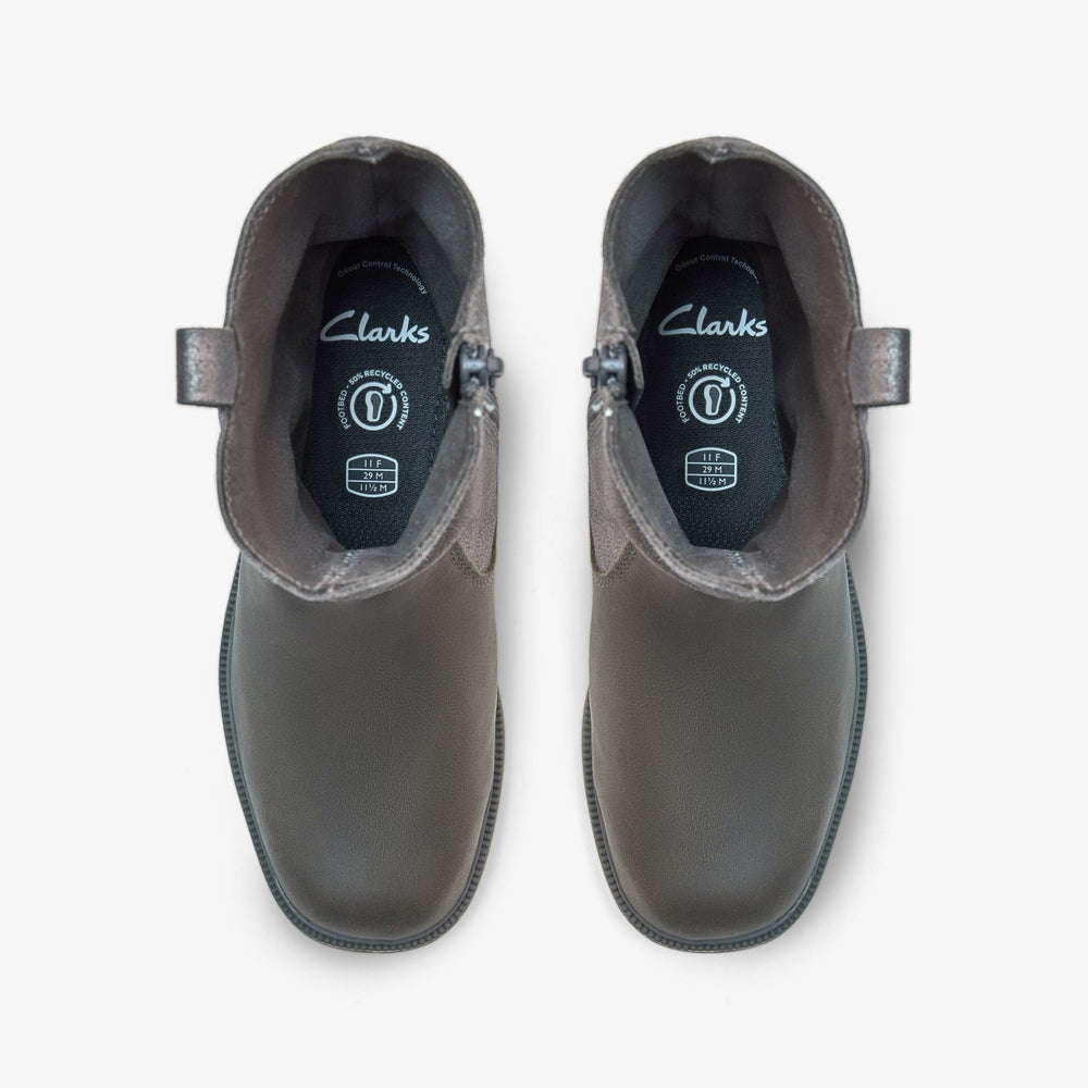 Oaklyn Top Kid Pewter Suede