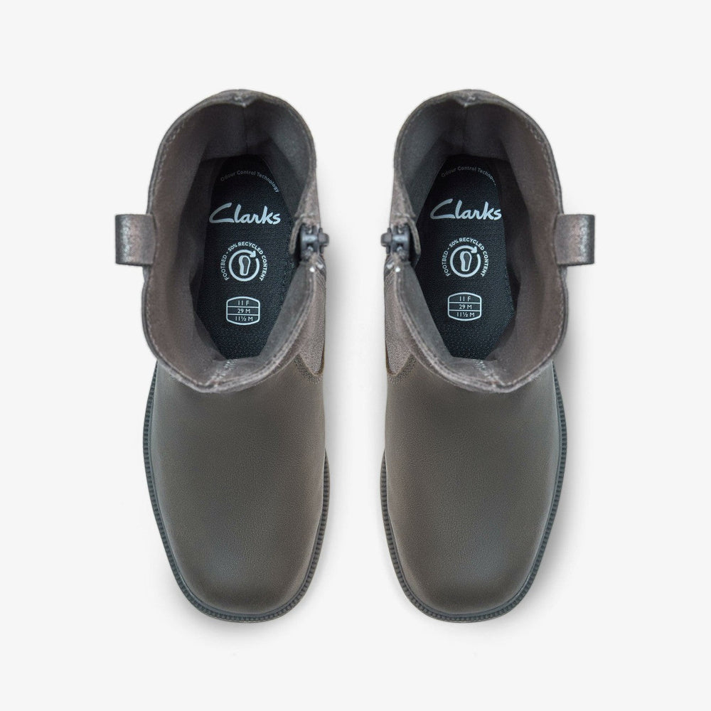 Oaklyn Top Kid Pewter Suede