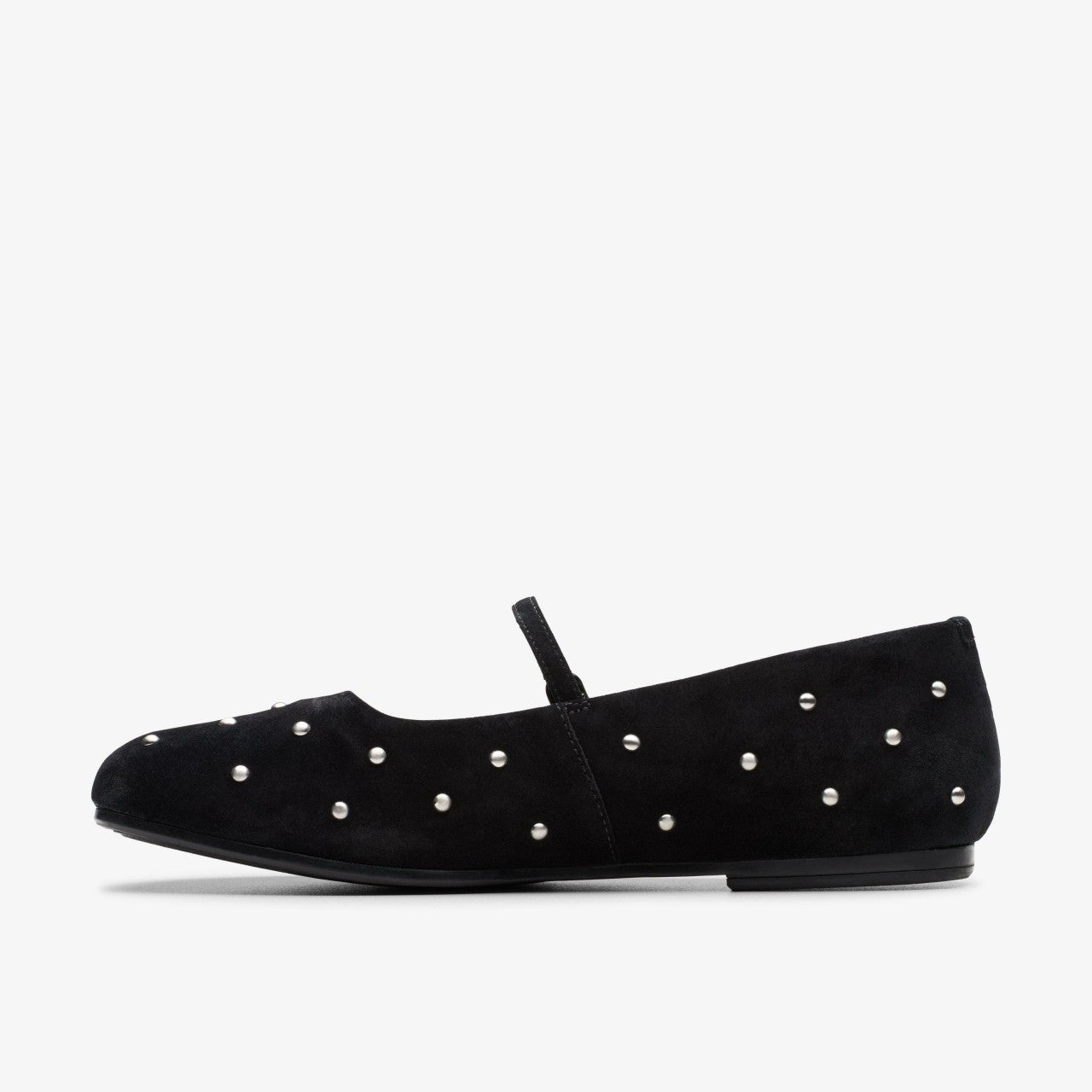 Livia Stud Black Suede