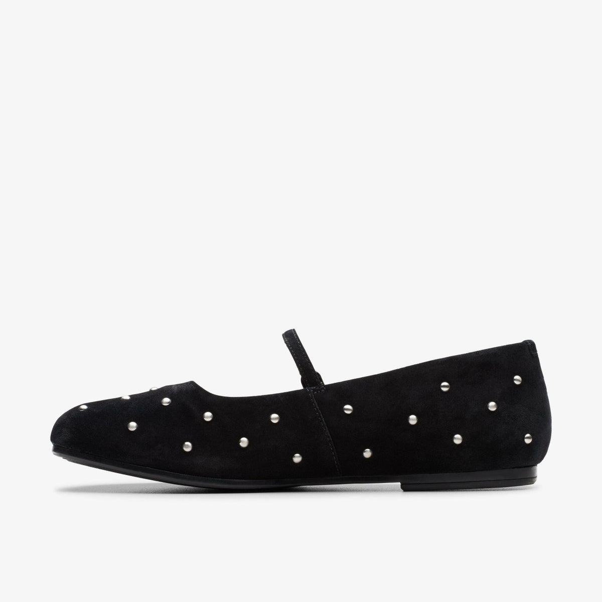 Livia Stud Black Suede