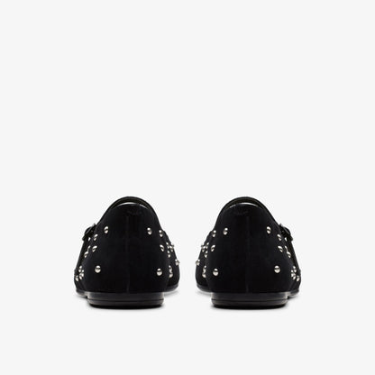 Livia Stud Black Suede