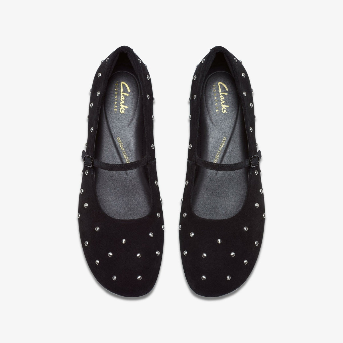 Livia Stud Black Suede