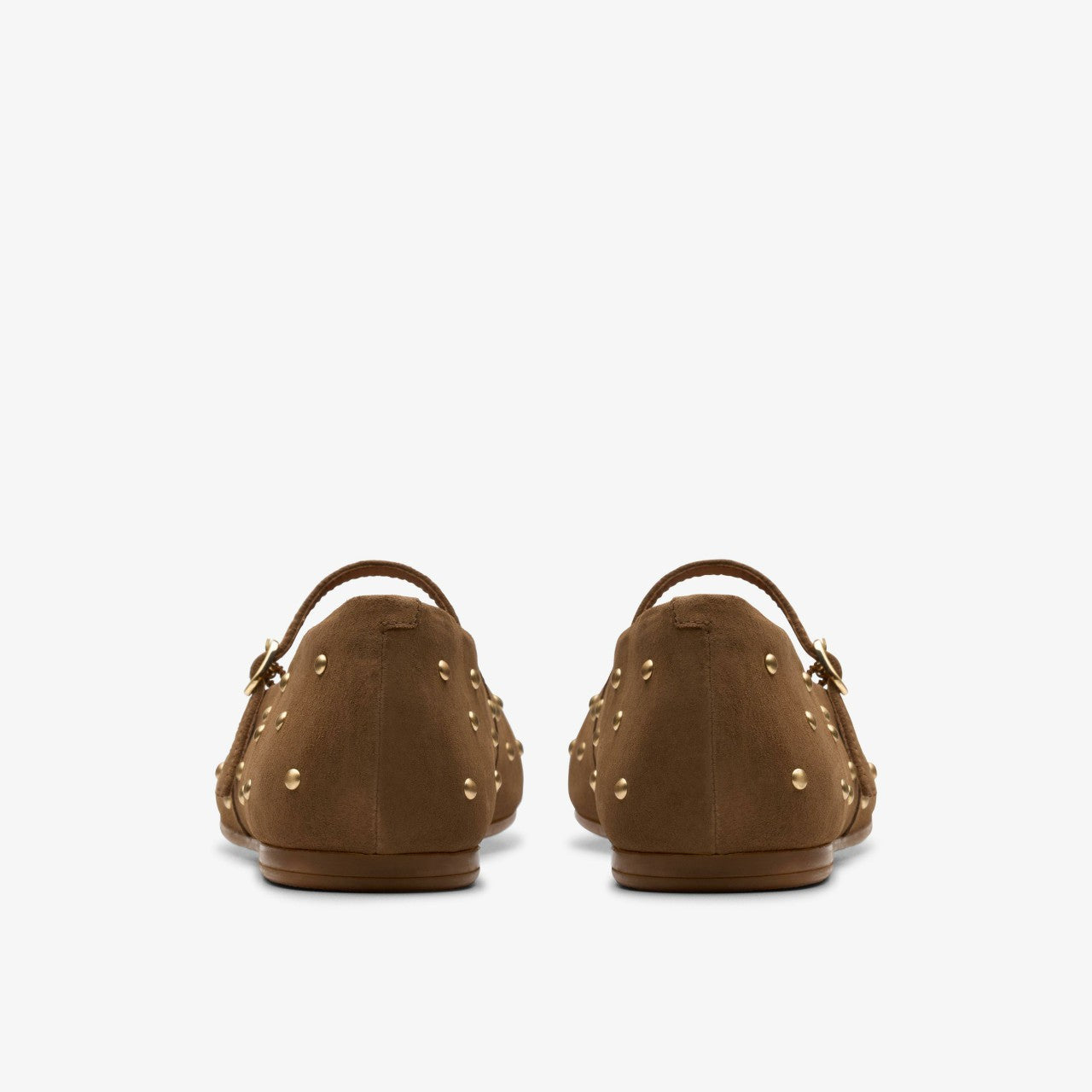 Livia Stud Walnut Suede
