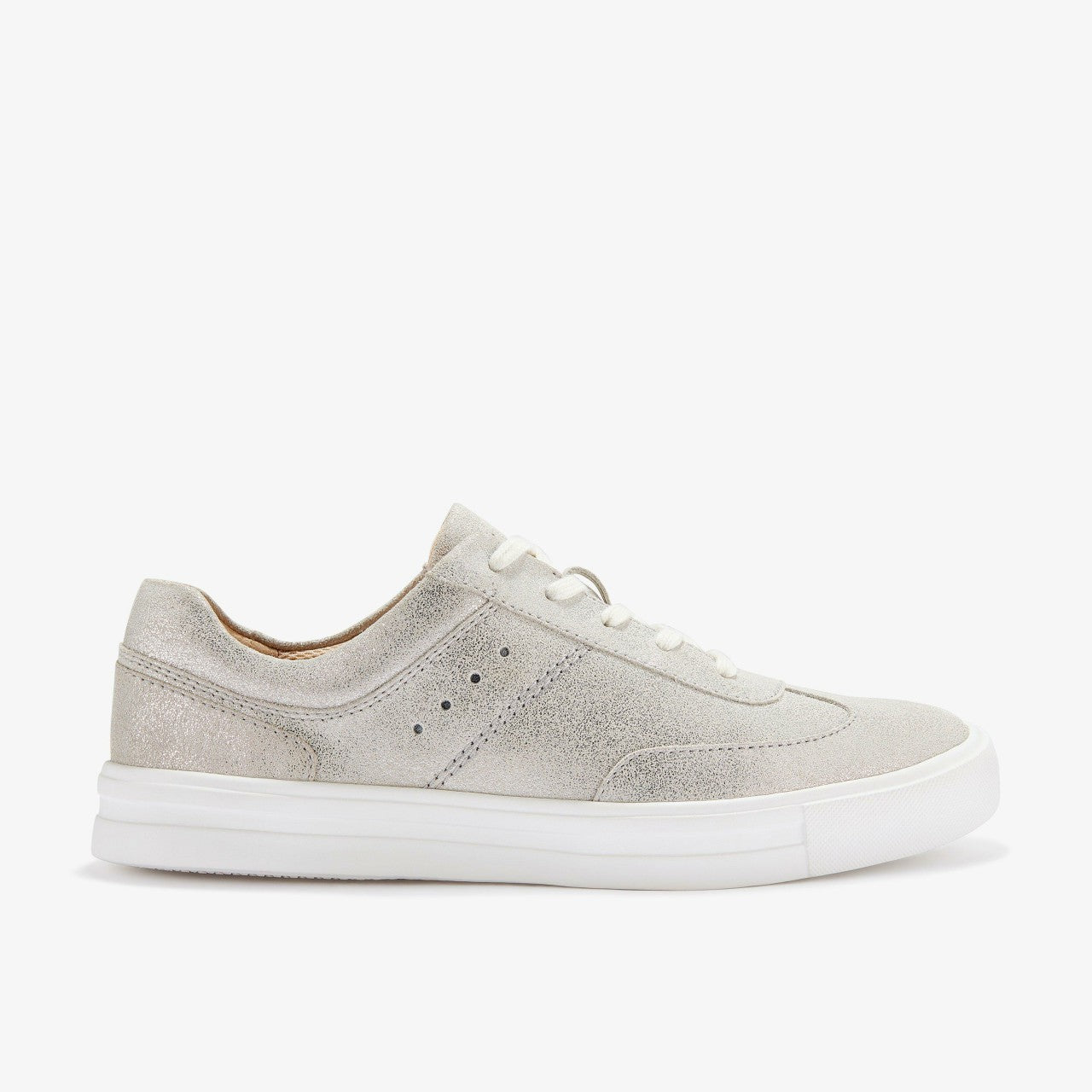 Makea Court Metallic Leather