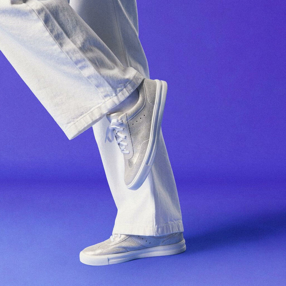 Makea Court Metallic Leather