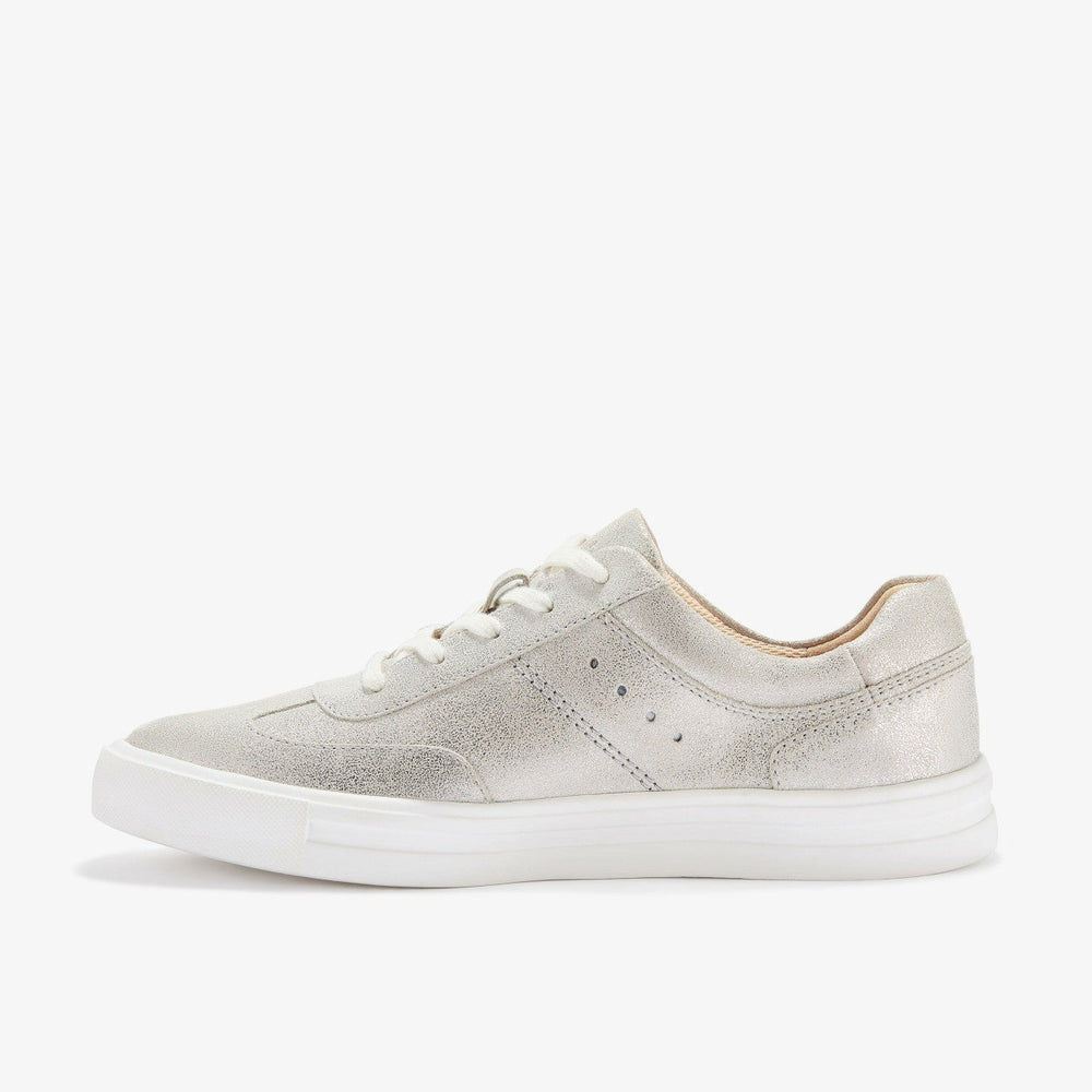 Makea Court Metallic Leather