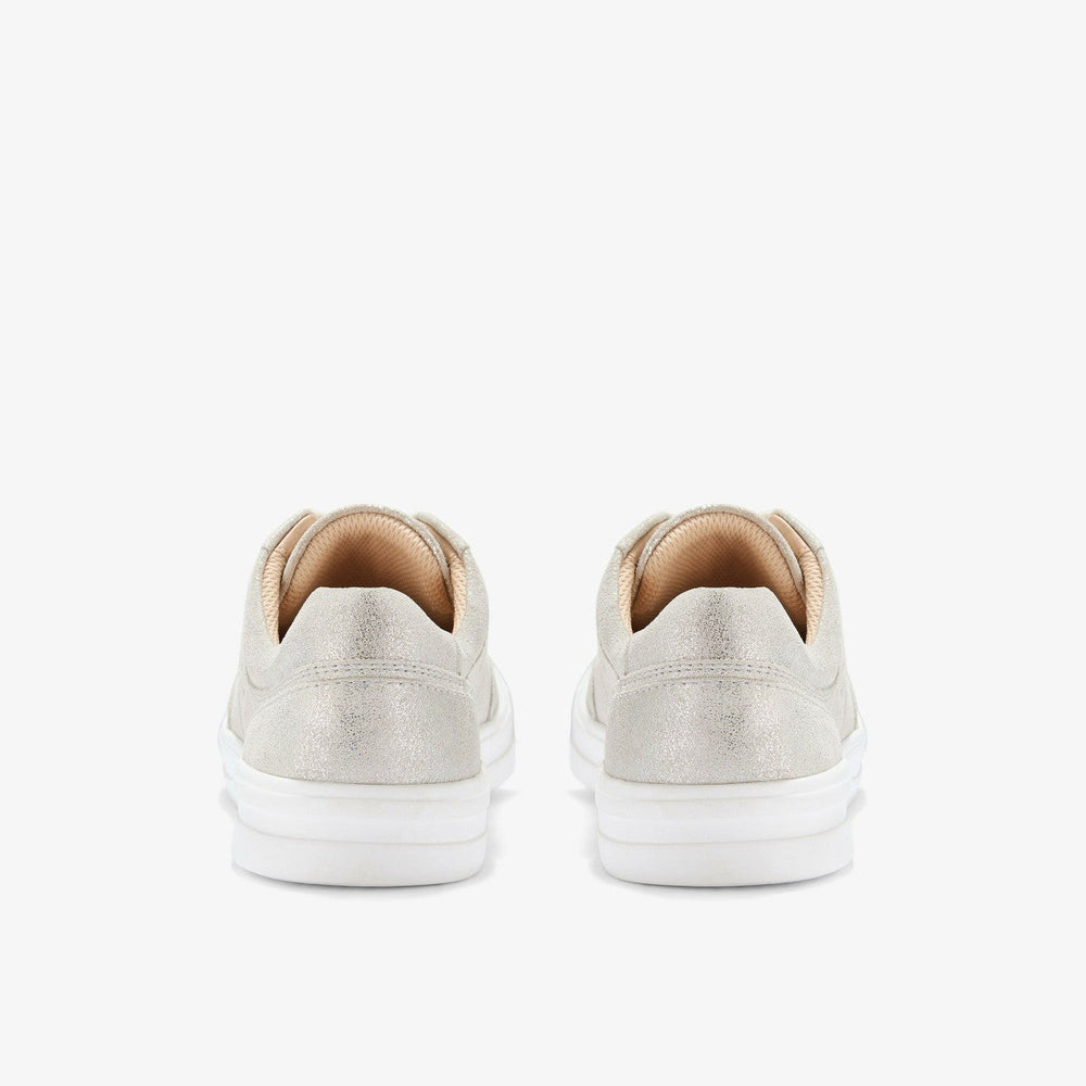 Makea Court Metallic Leather