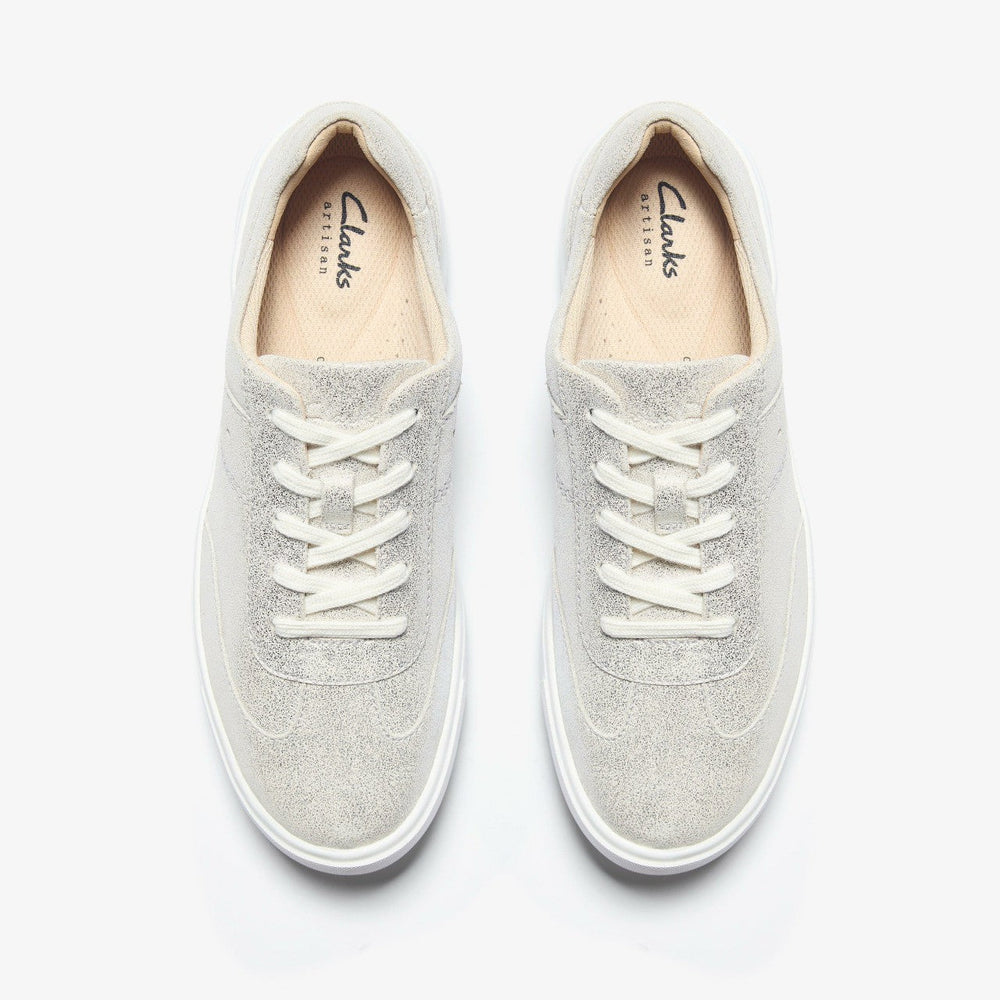 Makea Court Metallic Leather